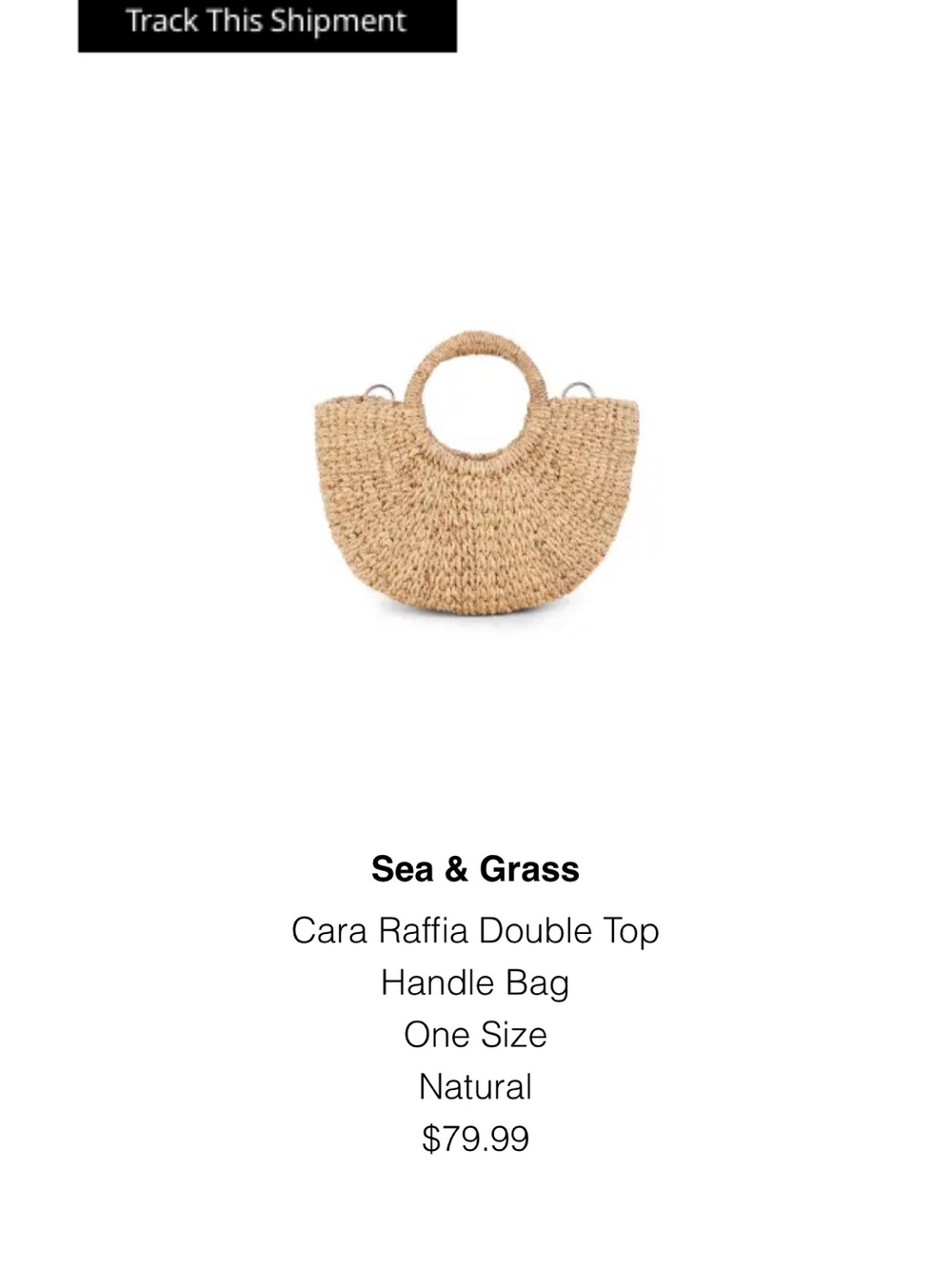 Sea & Grass Woven Double Handle Tote Bag - Picture 5 of 5